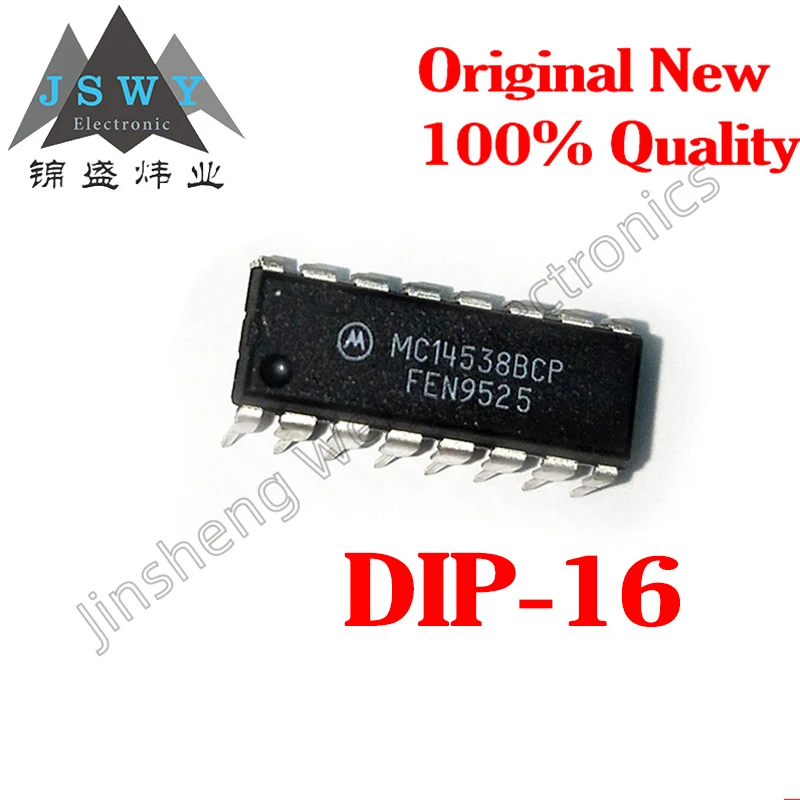 5~10PCS MC14538 MC14538BCP MC14536BCP direct DIP-16 multi-frequency oscillator logic IC 100% brand new and genuine Free shipping