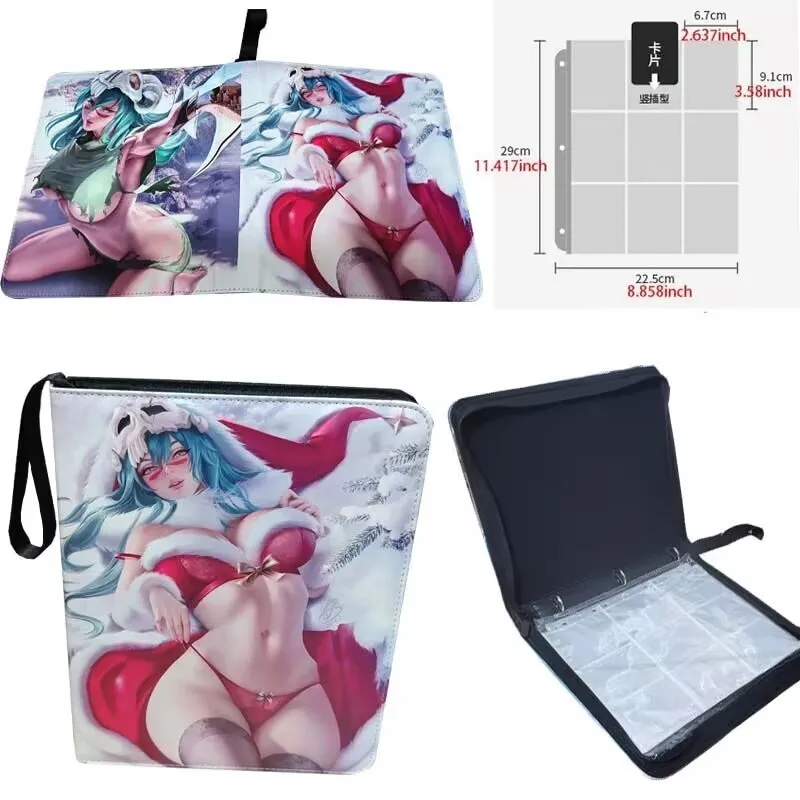 

Goddess Story Card Binder Bleach Rem Makima Power Album Holder Card Protector Zipper Bag Photocard Children's Toys Gifts