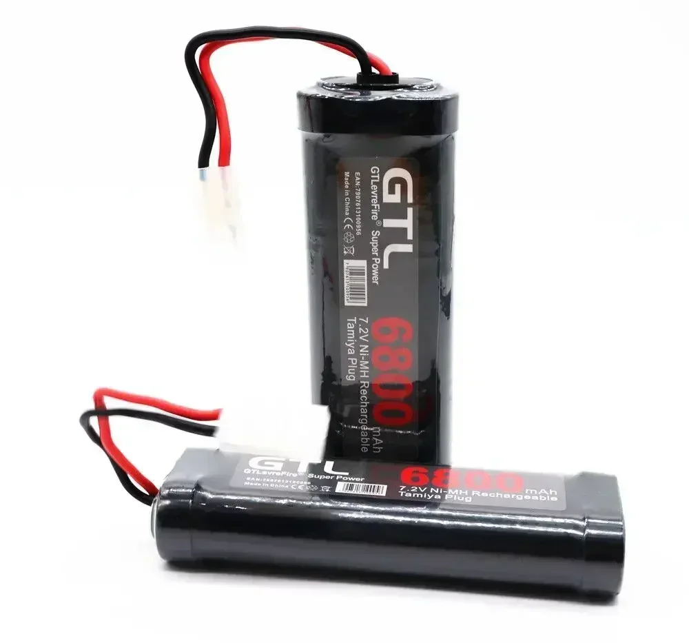 100% Original 7,2 V Batterie 6800mah NiMH Batterien Pack Für RC Auto Lkw Buggy Boot Tank Ni-Mh Baterias grau abendessen power