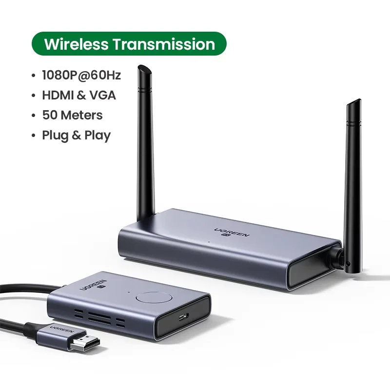 UGREEN 5G ワイヤレスHDMI エクステンダーキット 50m 4K 30Hz