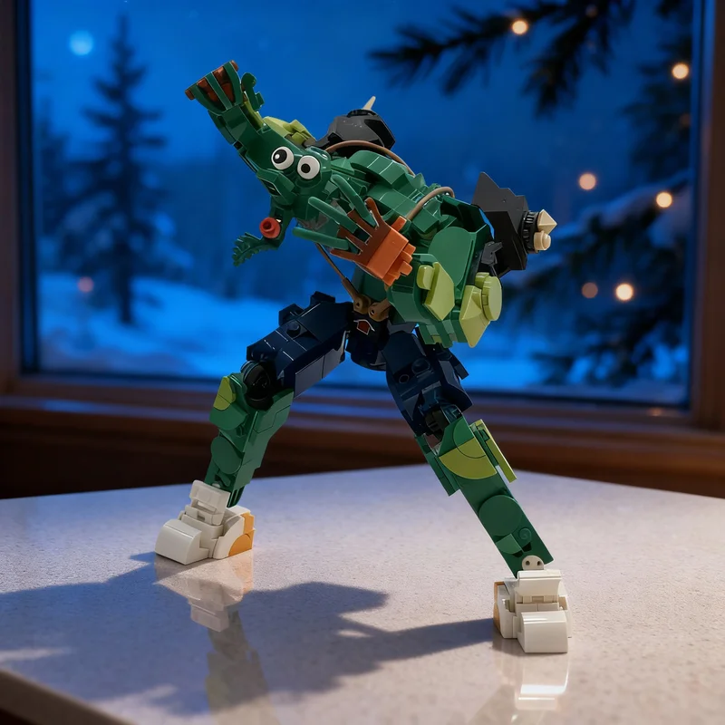 

Набор строительных блоков MOC Thrashmaster, 358 деталей, архитектурная модель, рождественский подарок, развивающая игрушка-конструктор для детей, творческий набор