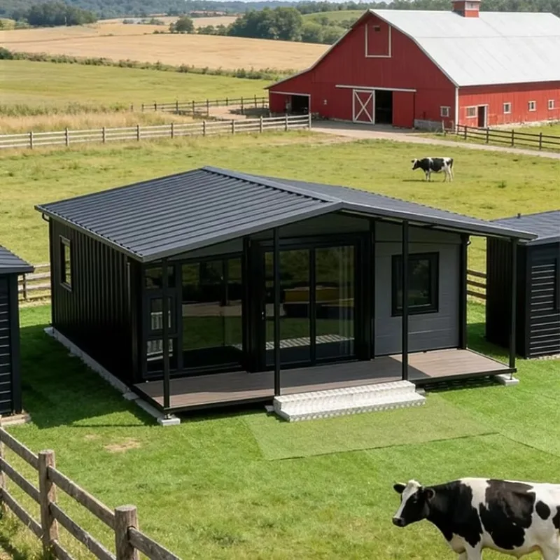 Precise Dimension Foldable Prefab House Standard Size Tolerance Container Home Easy Connection Stacking Modular Building Complex