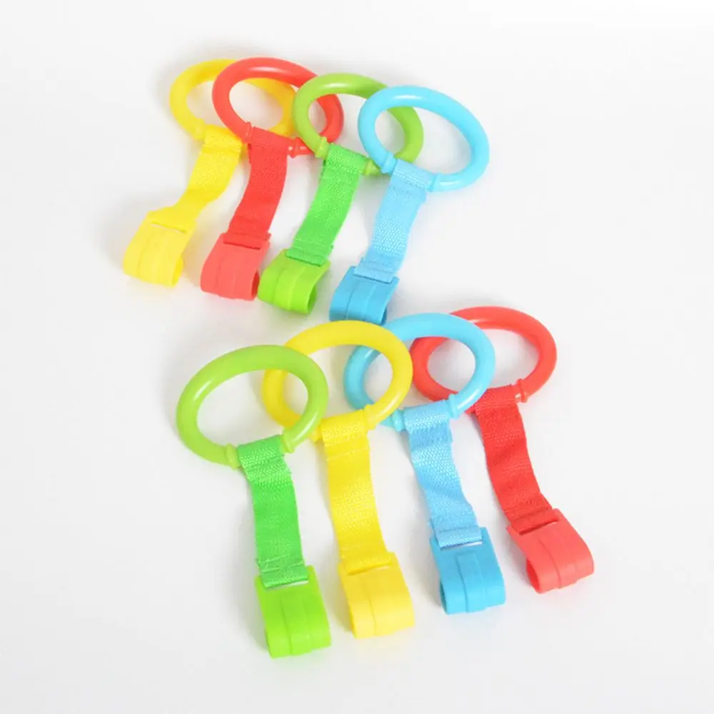 1/4PCS Pull Ring Baby Toys Pendants Bed Rings Hooks Help Baby Stand For Playpen Baby Crib Hooks General Use Hooks