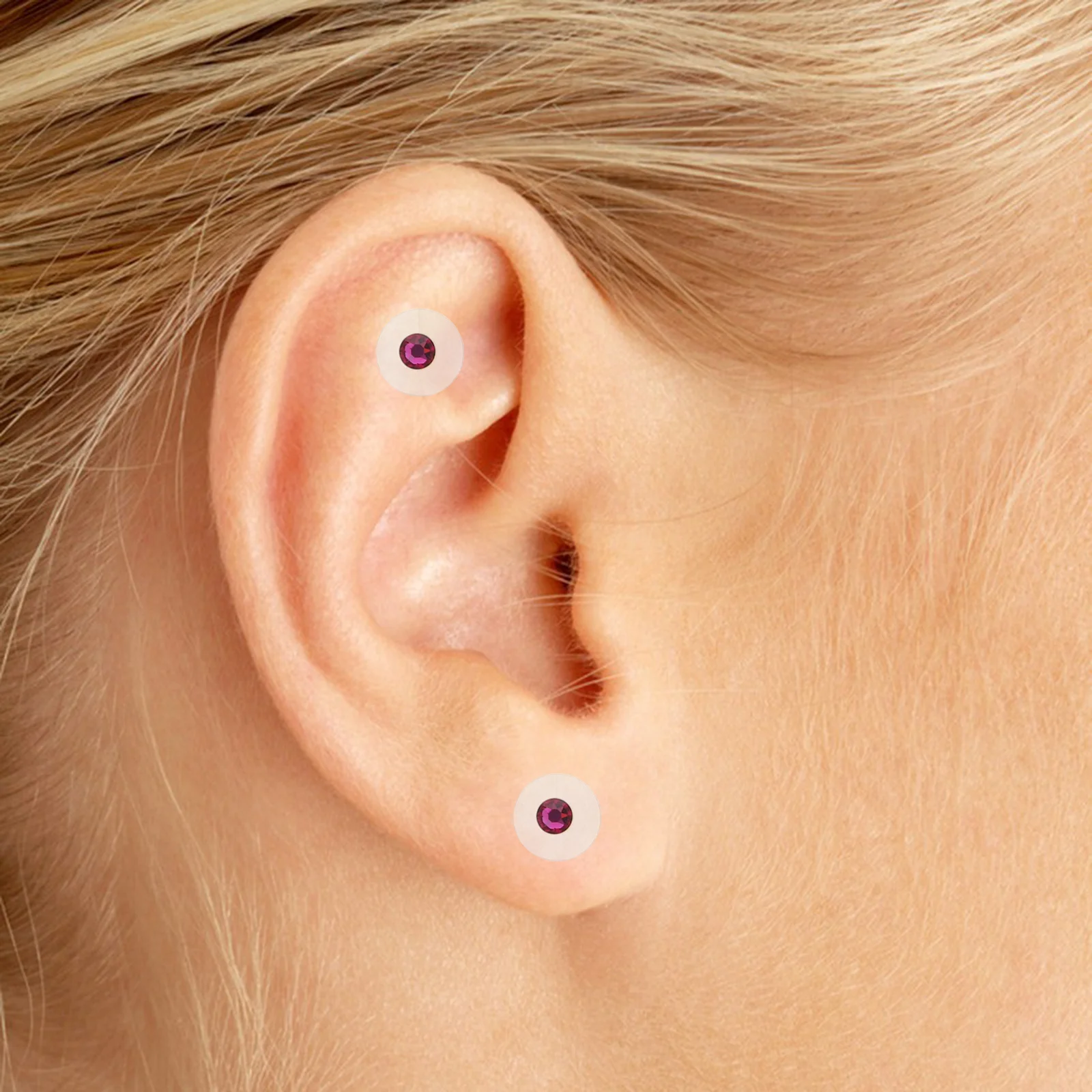 

1 лист, наклейки для акупрессуры, одноразовые патчи для акупунктуры ушей, набор, портативные инструменты для ушного массажа для ухода за ушами-акупунктурные точки