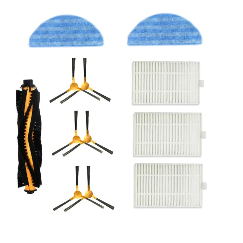 XR500ยางแปรงแปรงด้านข้าง HEPA Filter อะไหล่สำหรับเครื่องดูดฝุ่นหุ่นยนต์ LIECTROUX XR500