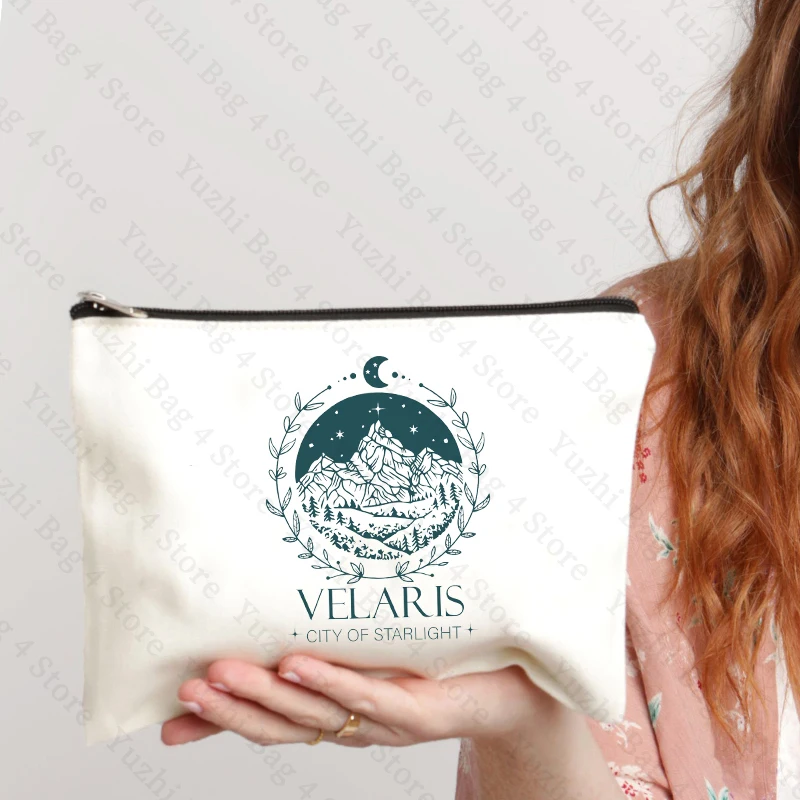 Velaris Stad Van Starlight Patroon Make-Up Tas Hof Van Dromen Cosmetische Zaak Een Rechtbank Van Doornen En Rozen Merchandise Vrouwen Bolso 'S