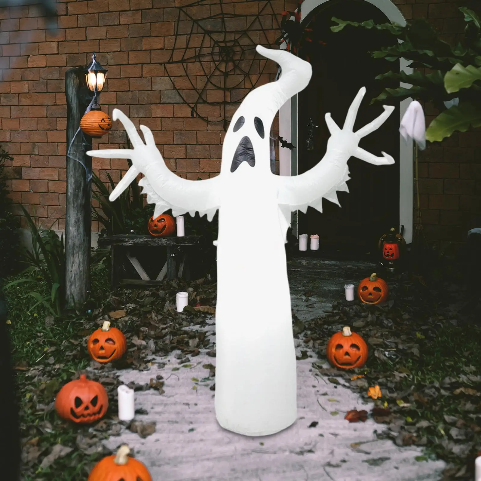 

Надувной призрак, украшение для Хэллоуина, реквизит, страшное украшение для двора, светодиодная подсветка, товары для вечеринок, задний двор, патио, мероприятия, праздник