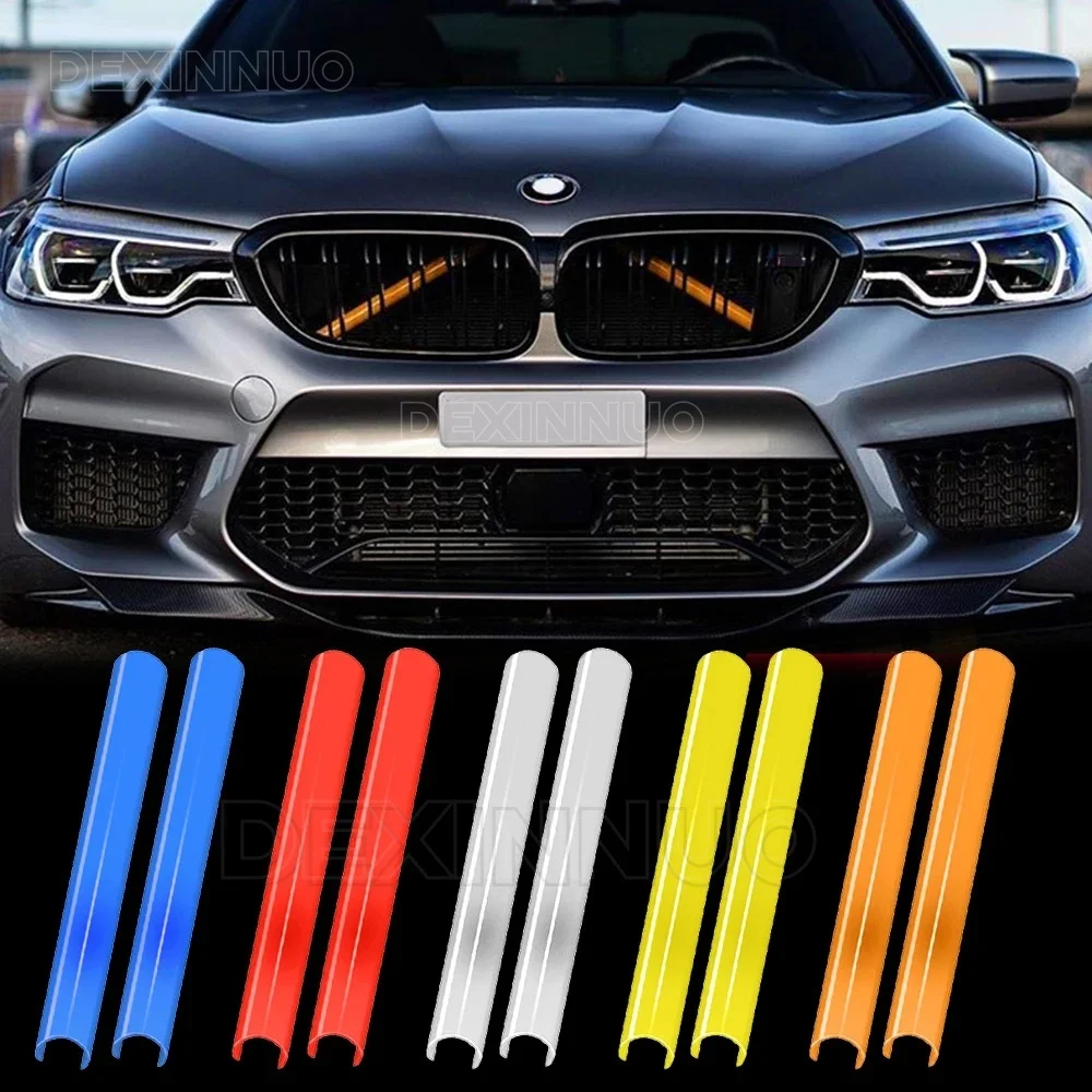 Listwy ozdobne na przednią kratkę wentylacyjną do BMW E60 F07 F10 F20 F22 F25 F30 F32 F39 F44 F46 F48 G11 G12 G30 G32 G01 G02 G05 G20 Serii 1-7