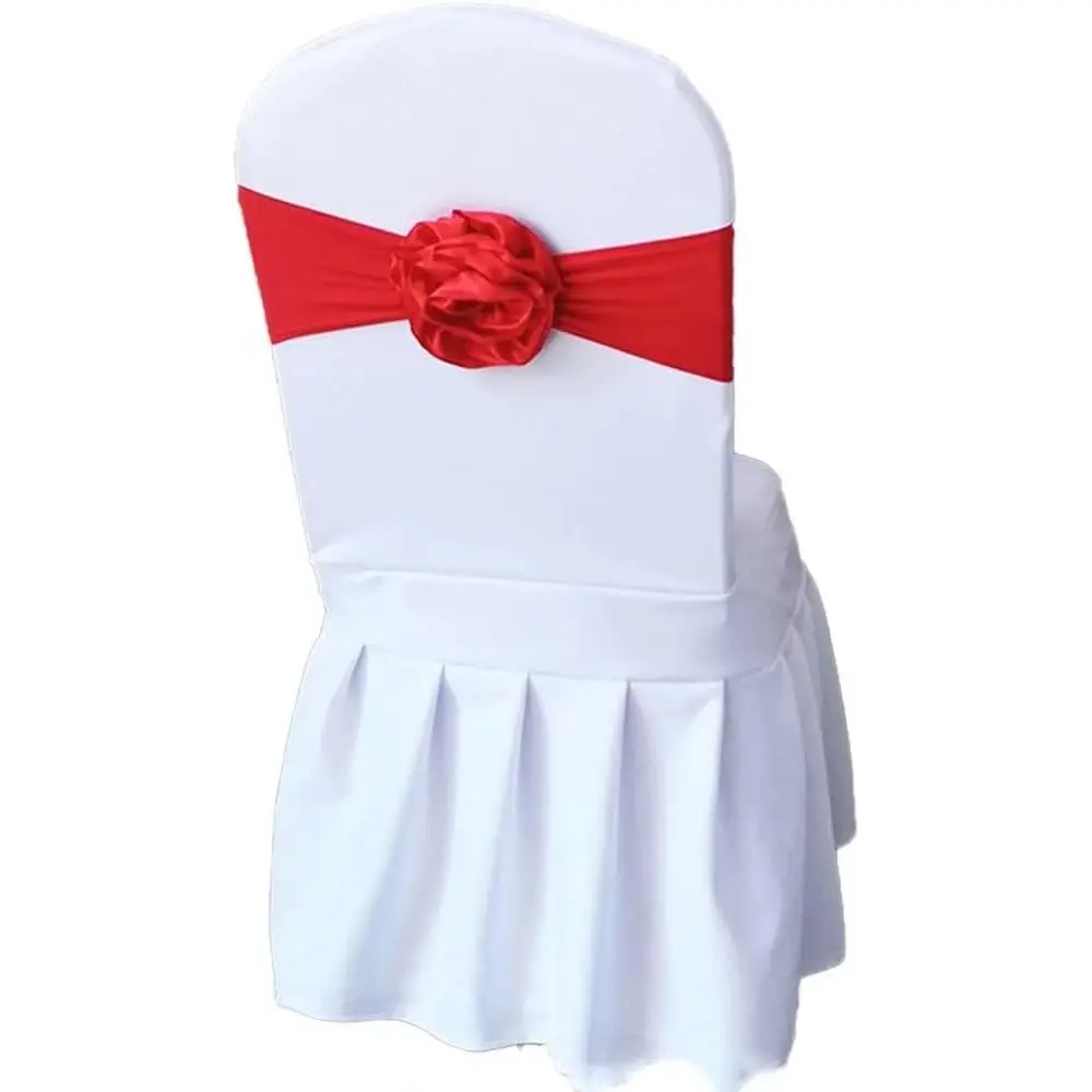 

Polyester Chair Sashes and Bows for Wedding Banquets and Hotel Events (Red, 100 Pieces)