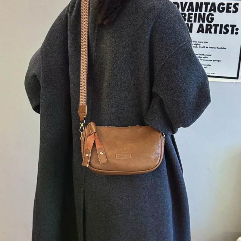 Vintage Small Messenger Bags For Women Simple Pu Leather Ladies Pillow Shoulder Bag Fashion Female Purse Handbags Crossbody Bag