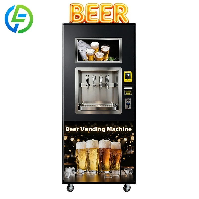 FL Customized Wholesale New Arrival Customized Automatic Machine for Beach Festival Beer Soda Drink Vending Machine