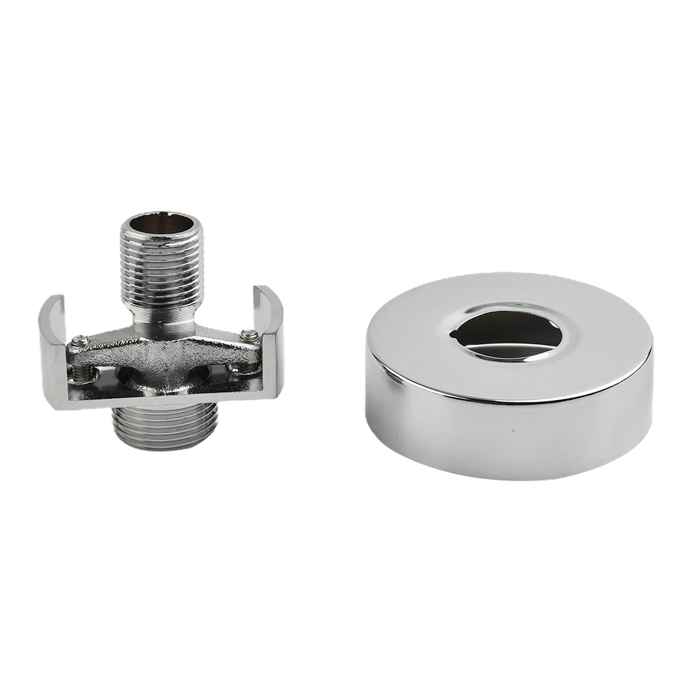 Adjusting The Angle Of Intake Pipe Copper Shower Head Angled Curved Foot, Eccentric Screw Extended Corner Shower Faucet Accessor