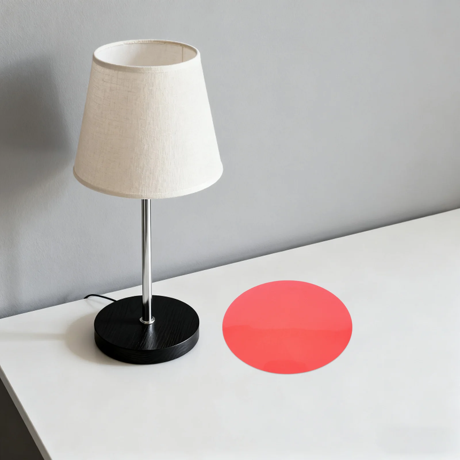 

5Pcs Warm Light Film Stickers Colored Transparent Round Adhesive Sheets 15Cm for Spotlight Bulbs Home Festival Lighting Overlays