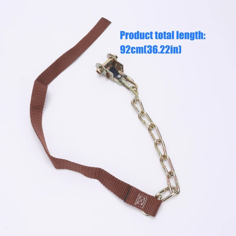  Winter Road Tire Chains with Mechanical Fasteners and Textile Straps for Winter