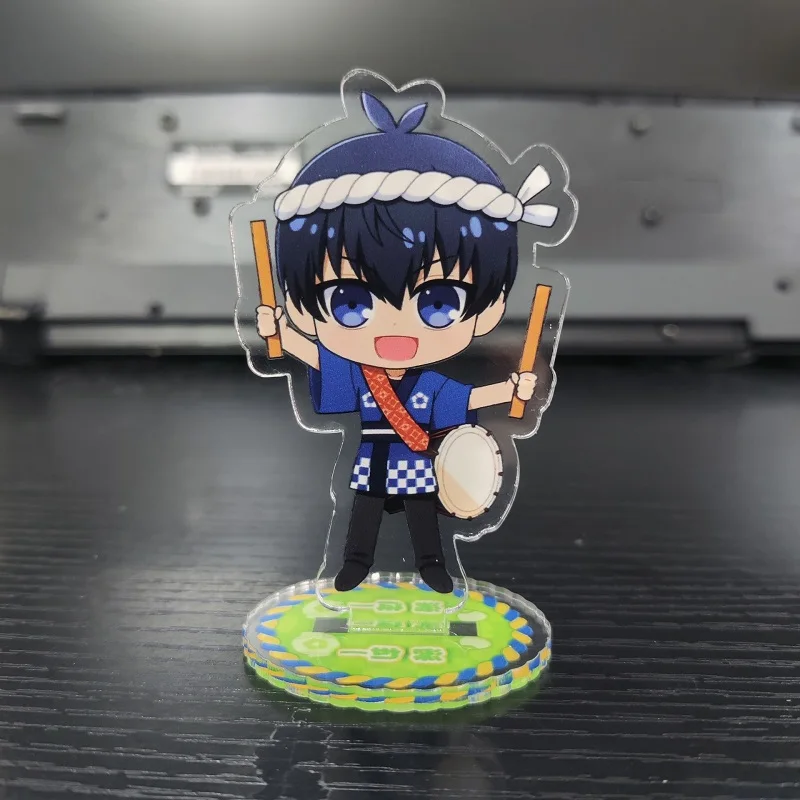 BLUE LOCK Anime Figures Chigiri Hyoma Reo Mikage Isagi Yoichi Cosplay Japanese Summer Festival Acrylic Stands Model Cute Toy