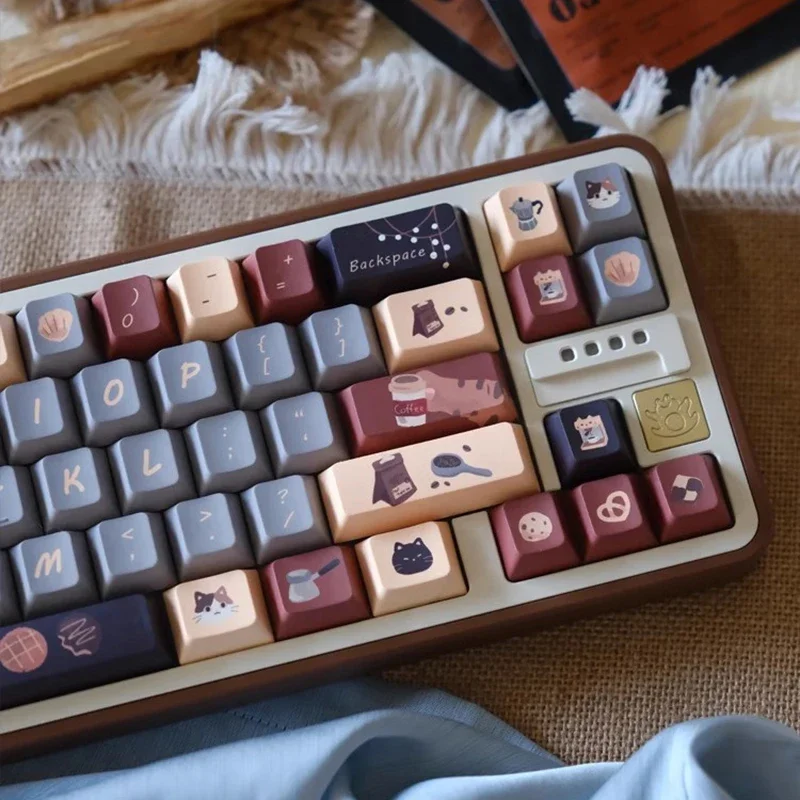 Creative civet coffee keycap five-sided sublimation MOA/original height