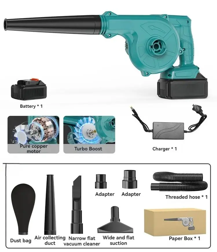 Cordless Leaf Blower for Computer Dust Collector Dust Snow Blowing Hand Power Tool