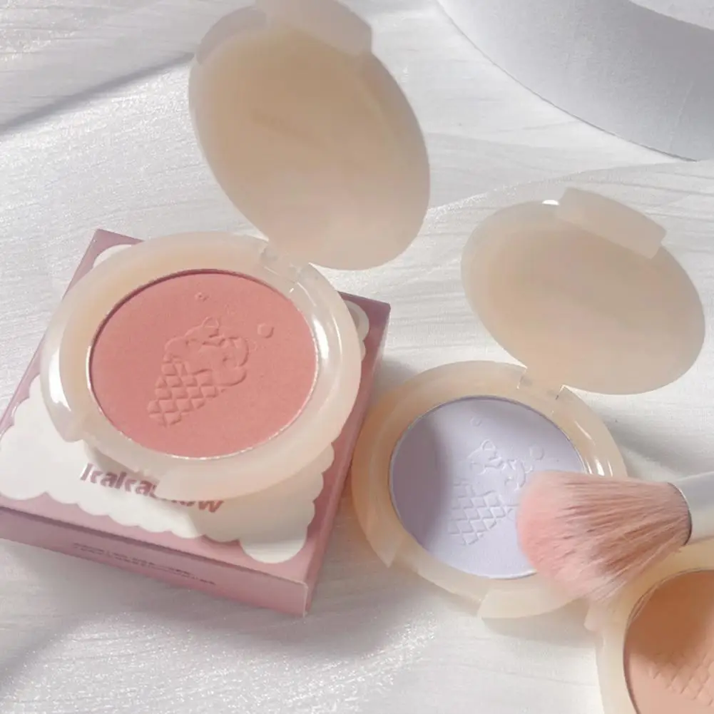 Stunning Contour Blush 4 Colors Easy to Clean Eco-friendly Face Blush Powder Cosmetic Gift Face Blush Powder Brighten Skin