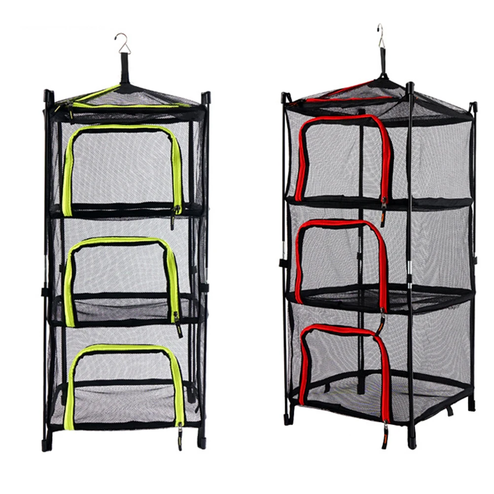 

Folding Drying Net Mesh Fabric Metal Camping Storage Quick Dry Vegetable Fruit Sturdy Lightweight Breathing Open Mesh