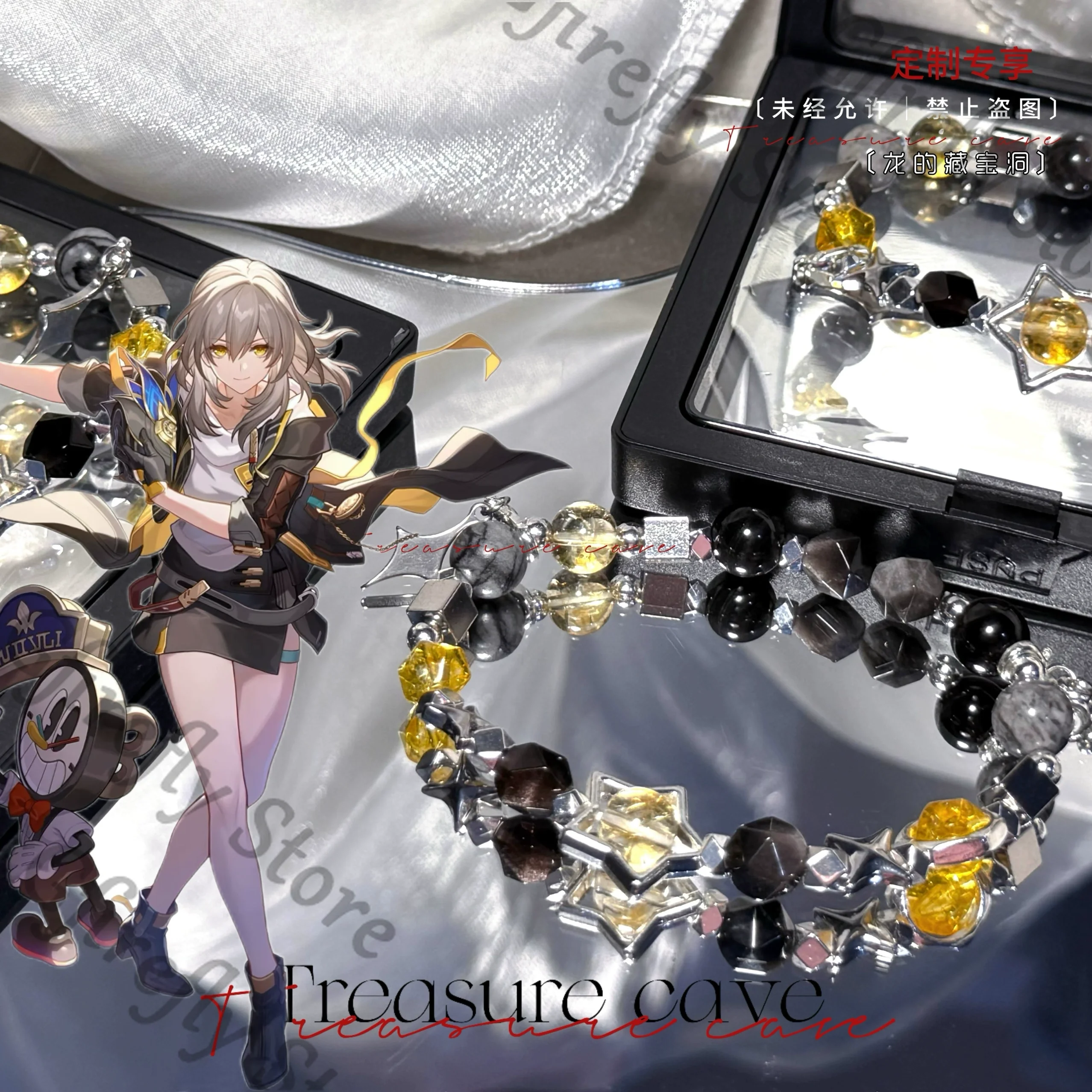 

Honkai: Star Rail Trailblazer Hand Chains Coloured Glaze Bracelet Chain Ornaments Accessories Cosplay Costumes Colorful Present