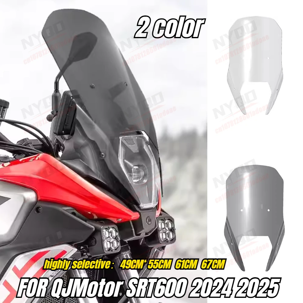 Parabrezza Anteriore Modificato Rialzato per Moto QJMotor SRT 600 SX SRT600 2024 2025 - Deflettore Vento