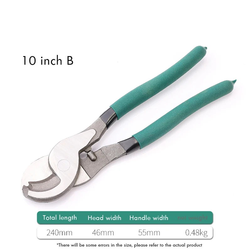 Cable Cutter Electric Wire Cable Wire Stripper Cutting Plier Hand Tools 6 Inch 8 Inch 10 Inch