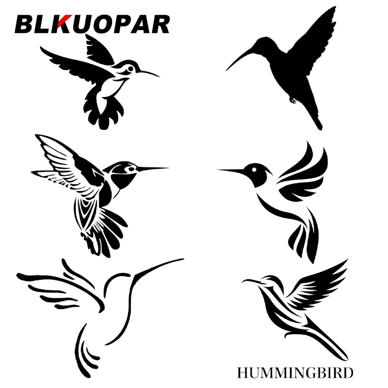 BLKUOPAR Colibri Funny Car Stickers ATV Anime Creative Vinyl Die-cut Sunscreen Waterproof Windshield Motorcycle Car Goods