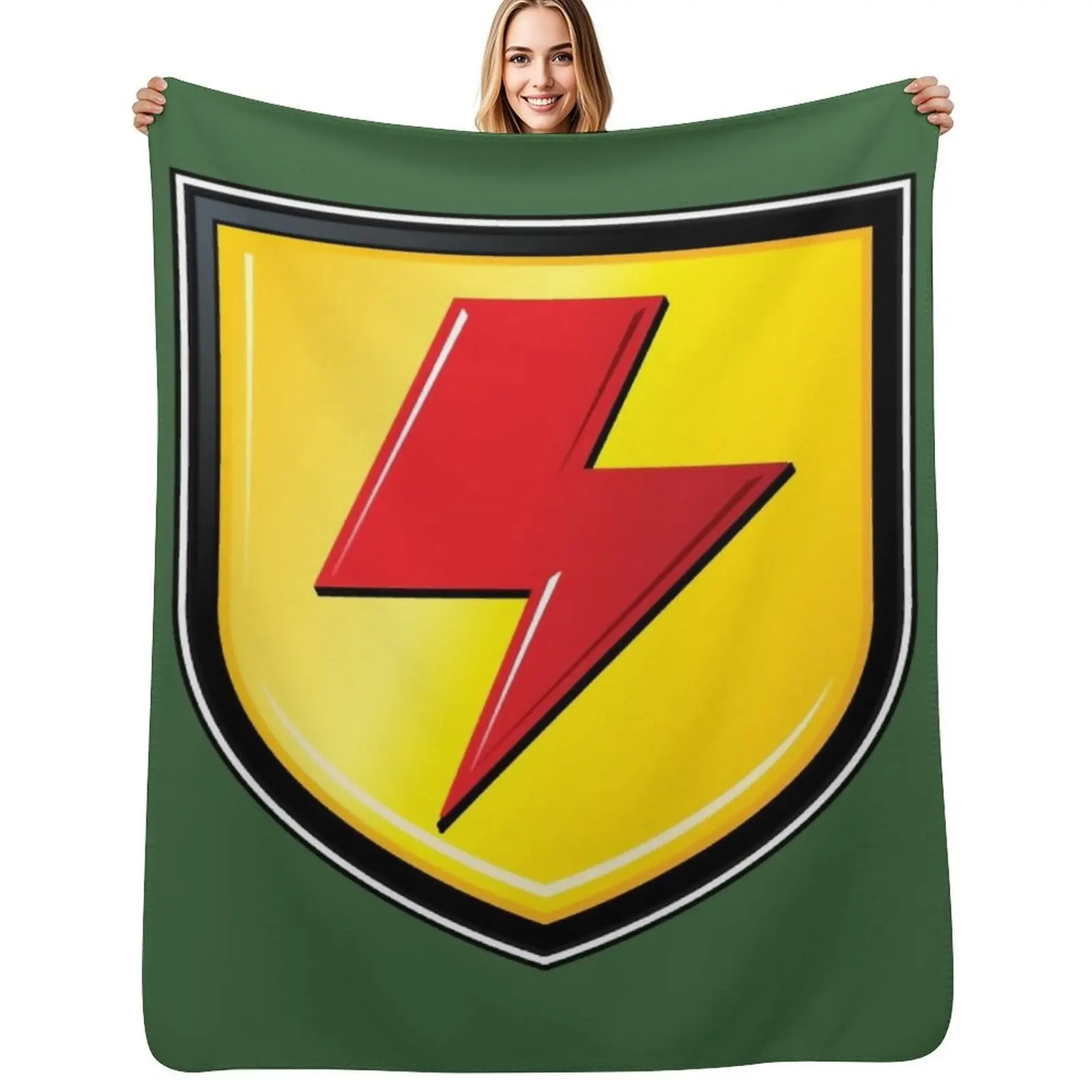 

Supa Strikas Shield Throw Blanket Fuzzy Plush Throw Blanket for Sofa Chair