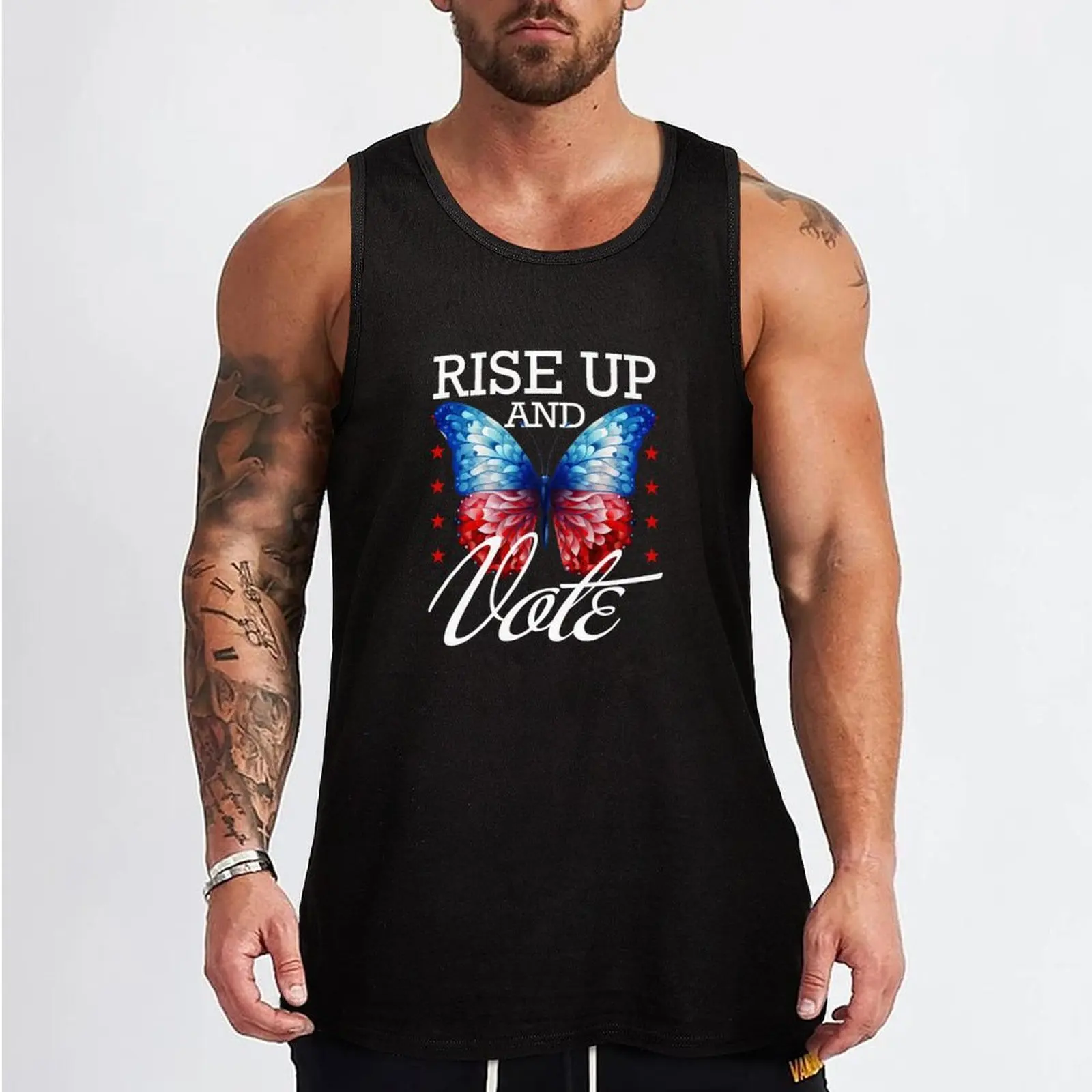 Rise Up and Vote Tank Top t shirt Men's clothing cute tops