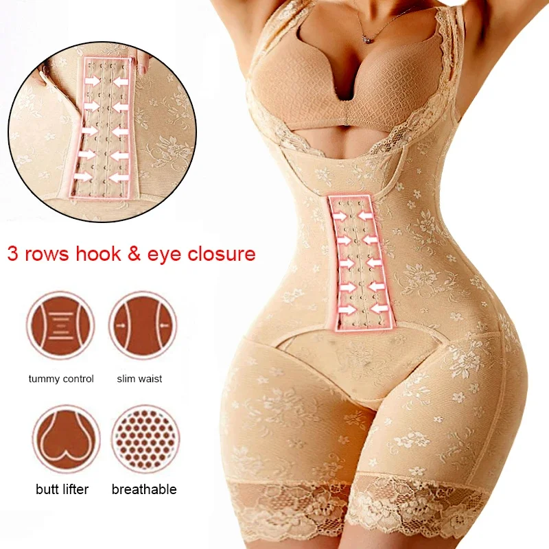 Women Dress Full Body Shaper Slim Tummy Trimmer Seamless Shapewear Thigh Slimmer Bodysuit Waist Trainer Girdle Bodysuits Shapers