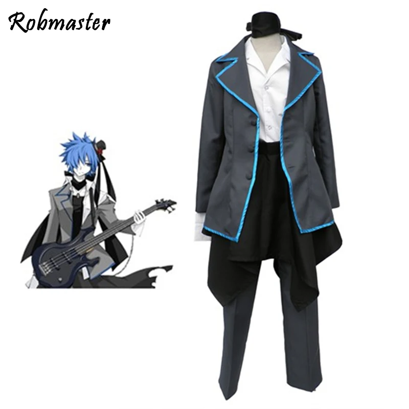 Anime KAITO Cosplay Costume Uniform Outfits Blackening Version Cosplay for Adult Kids Halloween Carnivl Party