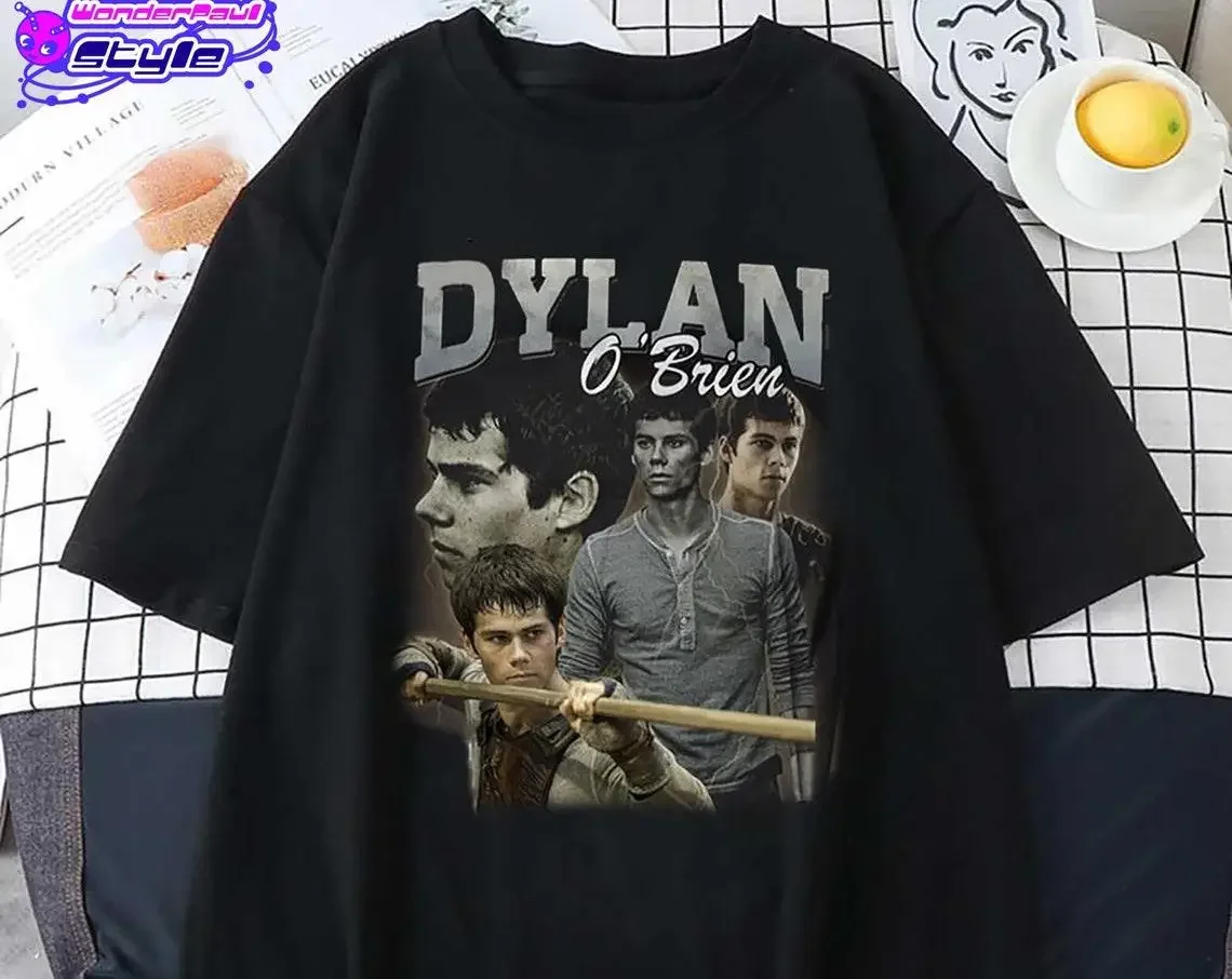 Dylan O Brien Rap Hip Hop Bootleg Vintage Style Unisex T-Shirt Dylan Rhodes O'Brien Fan Tees American Actor Teen Wolf Dylan Acto