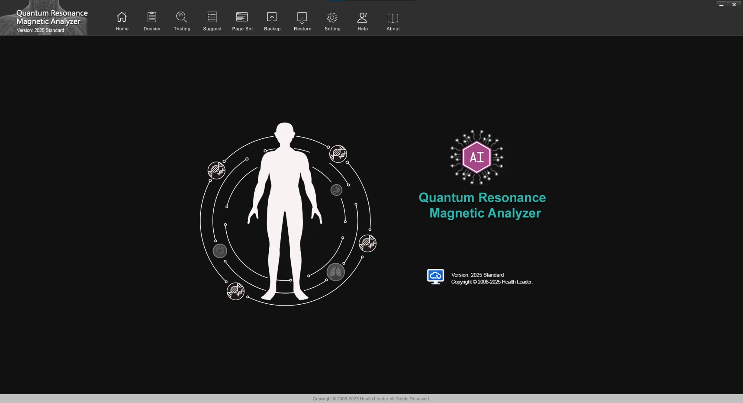 Nieuwe Pulse Quantum Resonance Magnetic Analyzer Meertalig voor gezondheidstesten Biochemische analyse Trace Elements Inspectie