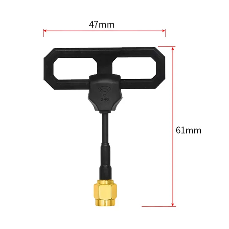 B03B-RHCP High Gain 5Dbi 2.4G Omni Mini Lollipop Antenna For FPV Transmitter/Receiver, RP-SMA Male Connector