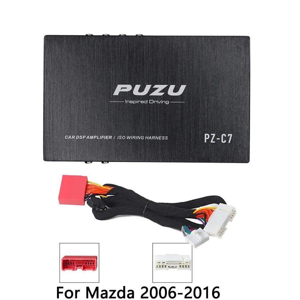 PUZU PZ-C7 kabelboom 4X150 W Auto DSP Versterker Autoradio Geluid Upgrade Digitale Audio Signaal Processor Voor Hyundai VOLKSWAGEN