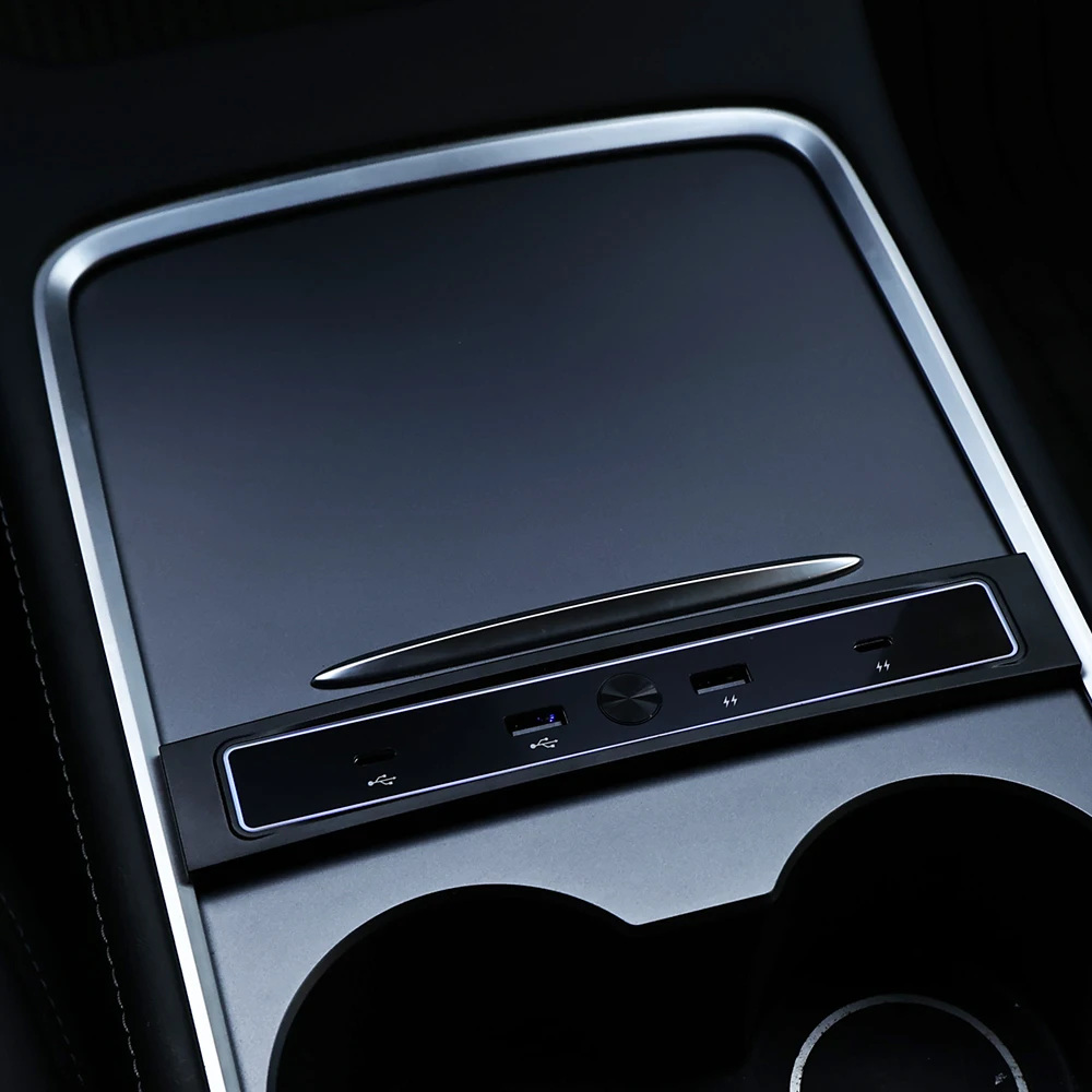 

Док-станция для центральной консоли автомобильная, USB, 27 Вт