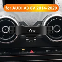 Car Mobile Phone Holder For Audi A3 S3 8V 2014-2020 Air Vent Mounts Stand GPS Gravity Navigation Bracket Car Accessories