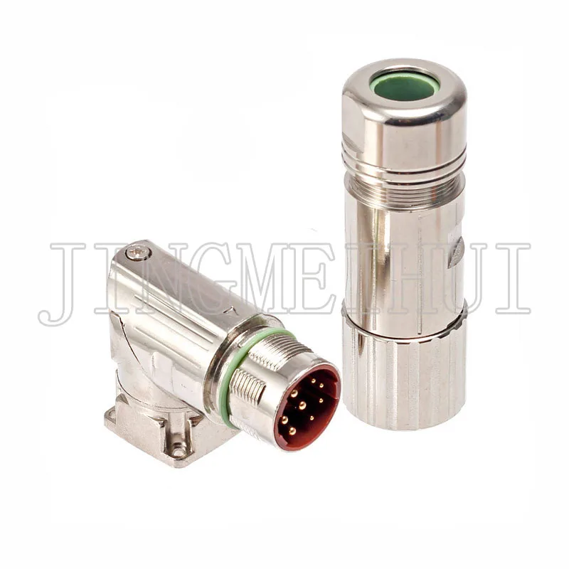 Imagem -02 - Adaptador de Sinal Conector de Aviação Industrial Servo Motor Codificador Potência Pinos 8pin Macho Fêmea Tomada Montagem do Painel M23 M923