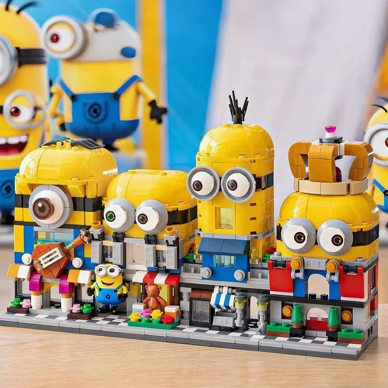 

Minicity Street View Building Educational Construction Set Articulated Action Figure Toy Desk Decoration Boy Girl Birthday Gift