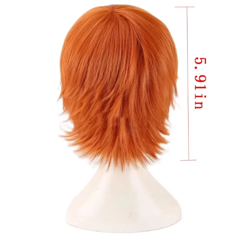 チャッキー キャラクター ウィッグ ボール 衣類 マッチ ヘアアクセサリー オレンジ リフレックス アクション ショートヘア アニメ チャイルド プレイ ロール ヘッドギア