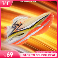 361 Degrees Flame 3.0 ET Men Running Shoes Racing Marathon Breathable Comfort Stable Rebound Jogging Male Sneakers 672512226F