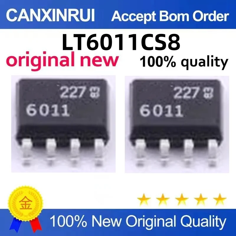 

LT6011CS8 Original Silk Screen 6011 SOP-8 Chip New Stock Electronic Component for Direct Picture Taking