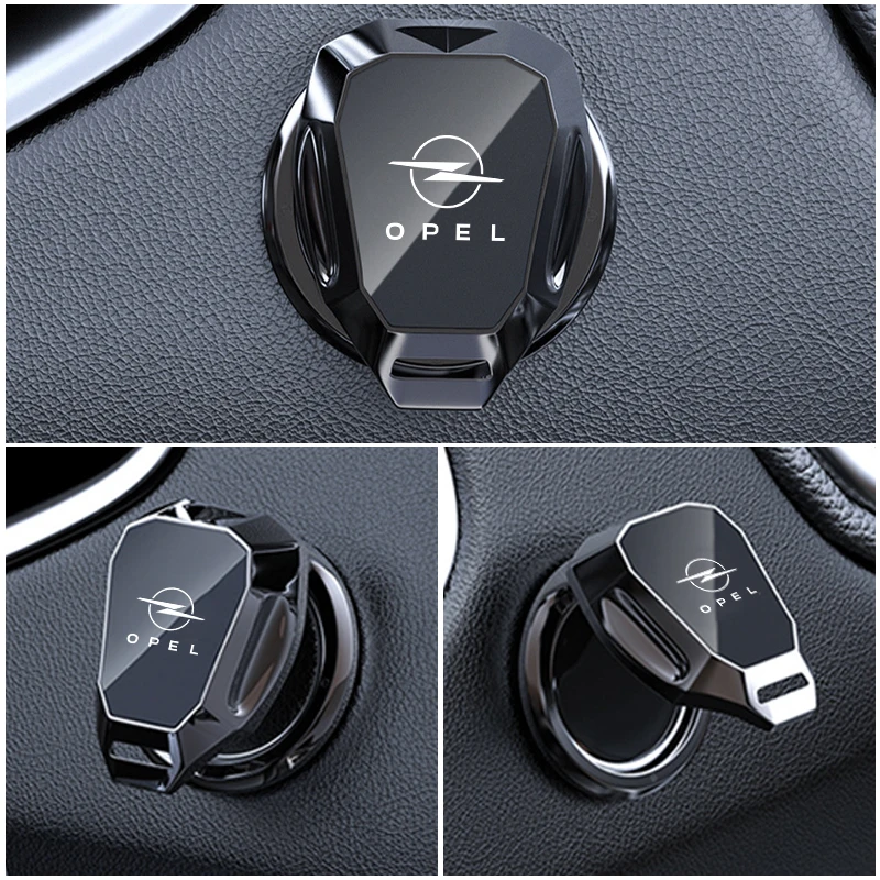 Car One-Touch Start Button Cover Metal Start Case Decor Accessories For Opel Astra  H J K Insignia Corsa D Zafira Meriva Mokka view 5