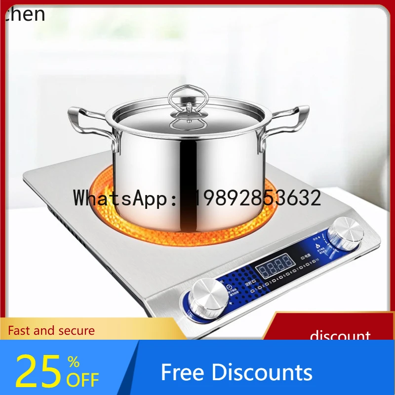 

AA Dual Knob Electric Ceramic Soup Stove for Restaurants and Fast Food Shops, High Power Stir-frying