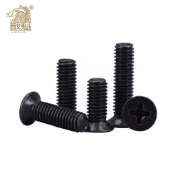 50pcs Countersunk Falt Head Phillips Screw M1.2 M1.4 M1.6 M1.7 M2 M2.5 M3 M4 M5 Carbon Steel Laptop Screw for Lenovo Samsung
