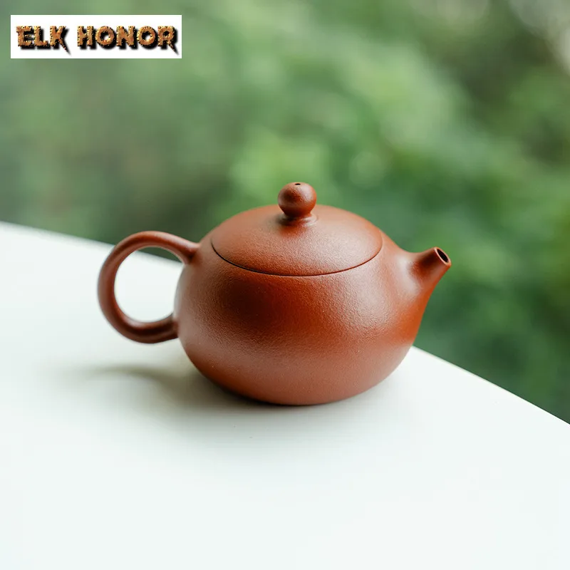 

Exquisite Purple Clay Teapots Artists Handmade Round Cap Xishi Pot Raw Ore Mud Kettle Chinese Tea Brewing Zisha Teaset Cha Craft