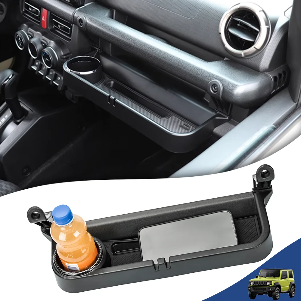 

Car Co-pilot Handle Expansion Storage Box Phone Cup Holder Tray for Suzuki Jimny JB64 JB74 GL XL 5-Door 2019-2025 Accessories