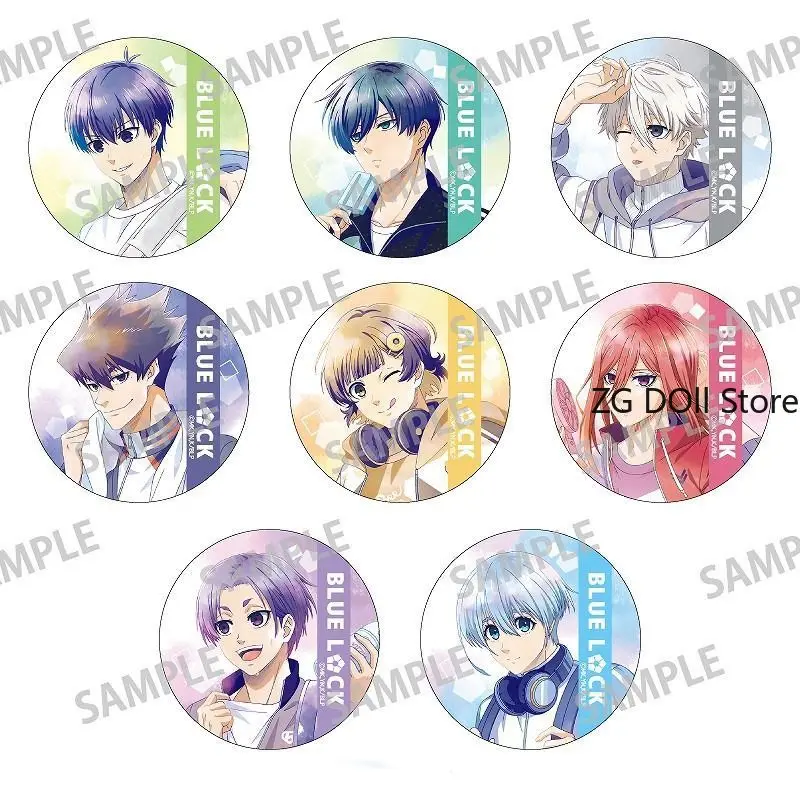 

Броши с персонажами аниме Isagi Yoichi Bachira Meguru Nagi Seishiro, булавки, значок с героями мультфильмов, декор для одежды, ювелирные аксессуары