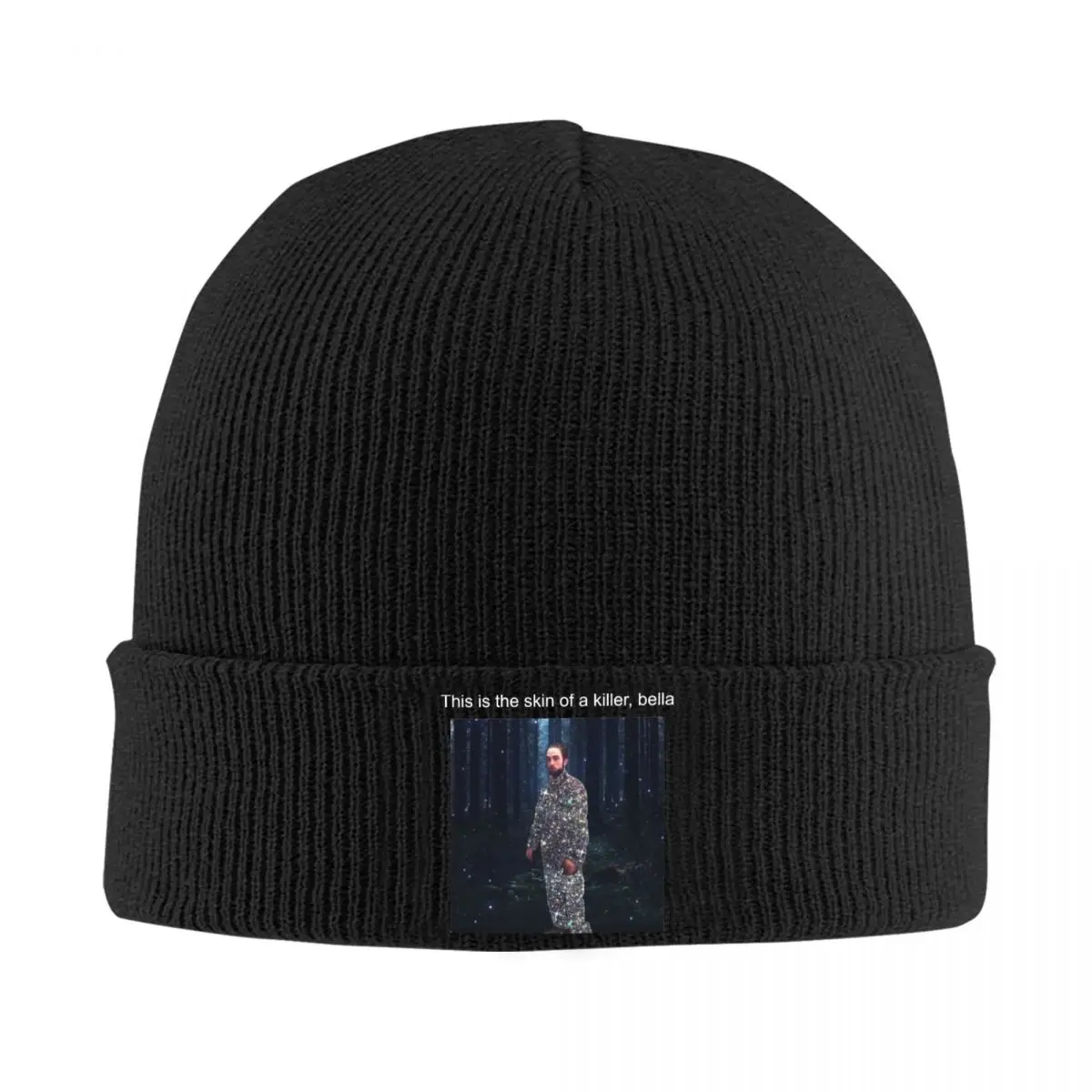 

Robert Pattinson Knitted Caps for Women Men Skullies Beanies Autumn Winter Hats Acrylic The Twilight Saga Crochet Cap