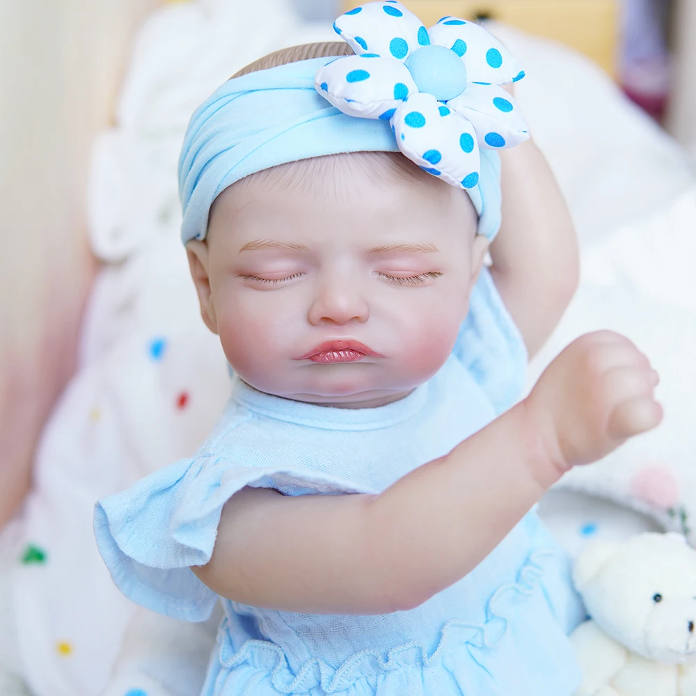 Real Lifelike Silicone Vinyl Newborn Hispanic Hair Eyes Drink Preemie Cute Affordable Custom Reborn Baby Doll
